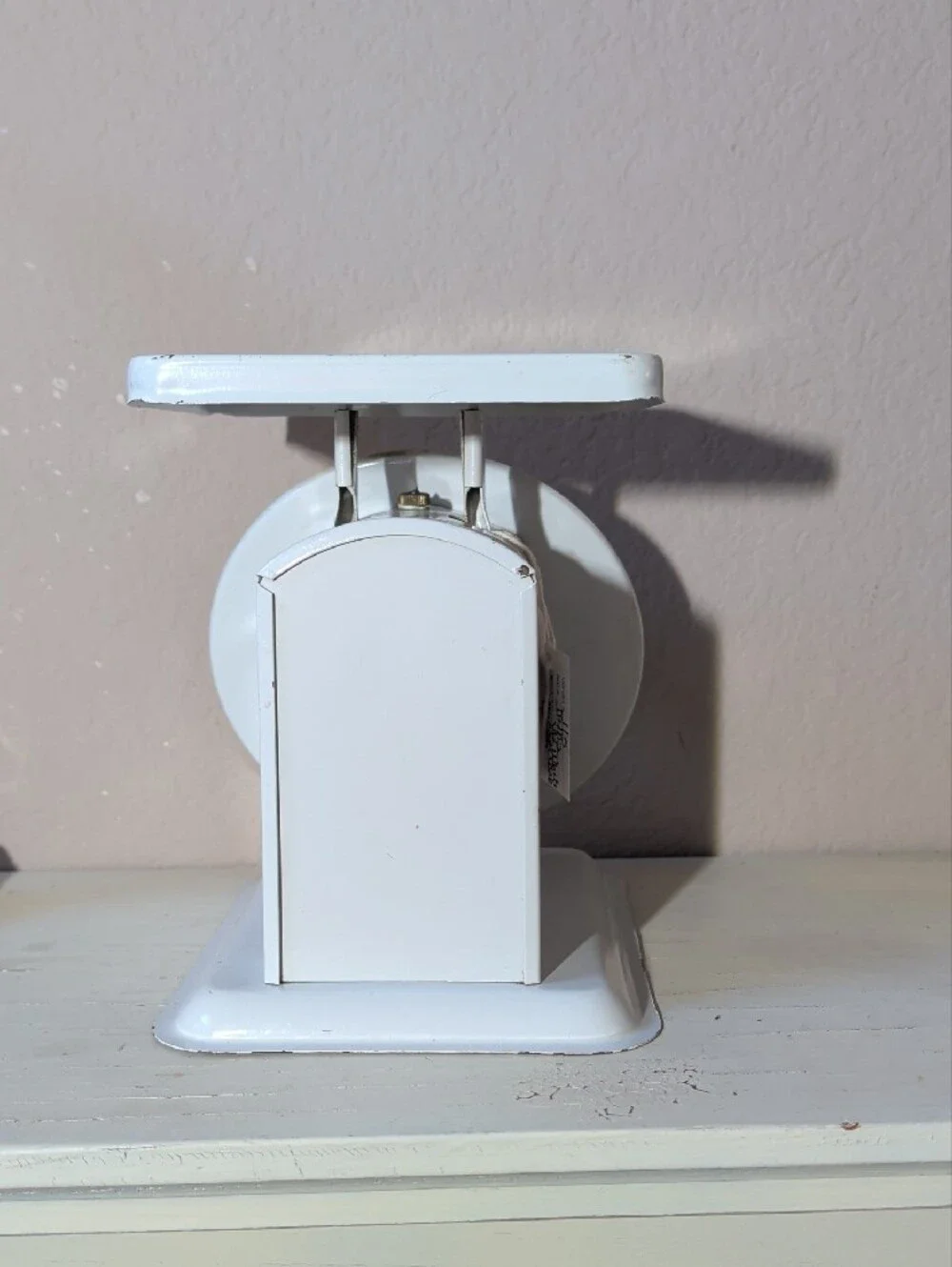 Vintage American Family White Kitchen Scale